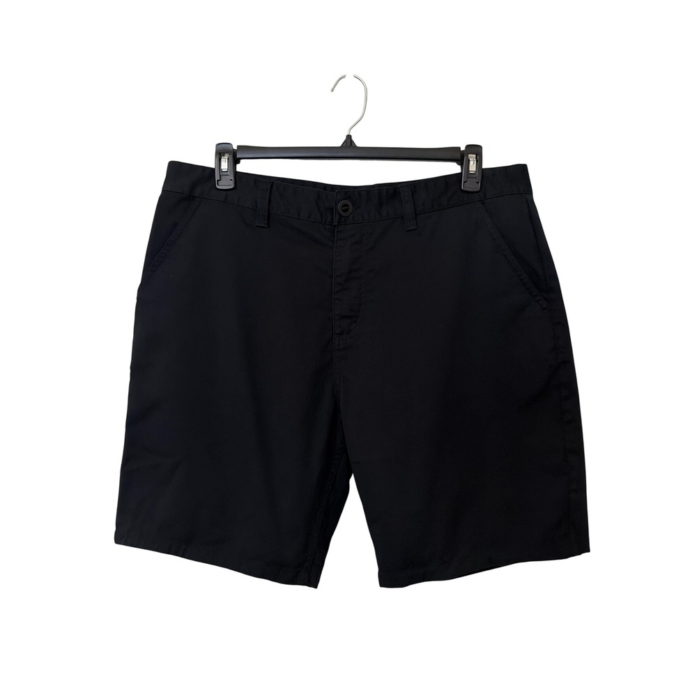 Brixton Choice Standard Fit Black Chino Shorts Mens Size 38 Stretch Twill